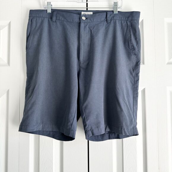 Peter Millar Shorts Mens Size 38 Slate Blue Performance Flat Front Stretch Golf - Picture 1 of 10